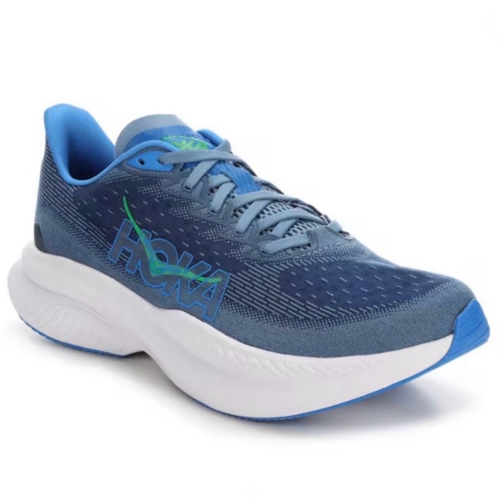Men’s Hokas Mach 6 running shoe in Downpour/Thunder Cloud - size 10